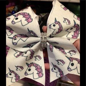 Unicorn hair bow